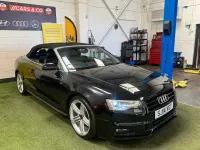 Used Audi A5 Cabriolet S-Line 177 HP (130 kW) 2014 Black Cabriolet