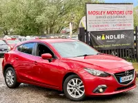 Begagnad Mazda 3 2014 Röd Halvkombi