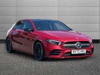 Used Mercedes A35 AMG Premium Plus 302 HP (222 kW) 2021 Patagonia red Hatchback