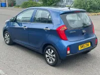 Used Kia Picanto 84 HP (61 kW) 2015 Blue Hatchback