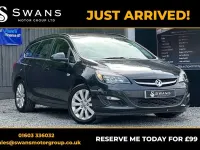 Used Vauxhall Astra S 110 HP (80 kW) 2015 Black Estate