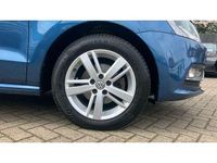 Used VW Polo Edition 90 HP (66 kW) 2017 Blue Hatchback