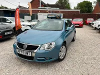Used VW Eos 140 HP (102 kW) 2007 Blue Cabriolet