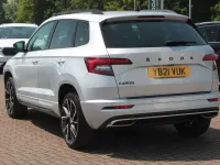 Used Skoda Karoq SportLine 150 HP (110 kW) 2021 Brilliant silver metallic SUV