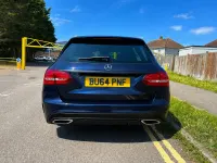 Used Mercedes C220 AMG line 170 HP (125 kW) 2015 Blue Estate