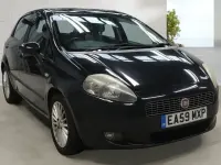 Used Fiat Grande Punto 75 HP (55 kW) 2009 Black Hatchback