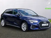 Begagnad Audi A3 e-tron S-Line 2021 Blå Halvkombi