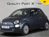 Begagnad Fiat 500 Lounge 2021 Blå Halvkombi
