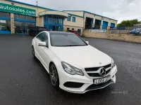 Used Mercedes E220 AMG line 2015 White Coupe
