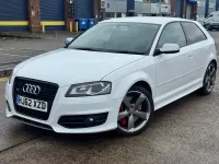 Begagnad Audi S3 Sportback Black Edition 2012 Vit Halvkombi