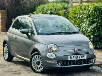 Used Fiat 500 Lounge 69 HP (50 kW) 2018 Grey Hatchback