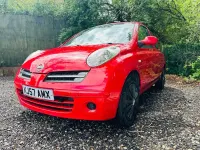 Used Nissan Micra 88 HP (64 kW) 2007 Red Hatchback