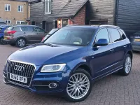 Begagnad Audi Q5 S-line plus 190 HK (139 kW) 2015 Blå SUV