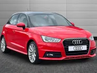 Usado Audi A1 S-Line 125 CV (91 kW) 2018 Rojo