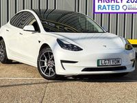 Used Tesla Model 3 Standard Range Plus 366 kW (498 HP) 2021 White Sedan