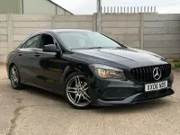 Used Mercedes CLA200 AMG line 156 HP (114 kW) 2018 Black Sedan