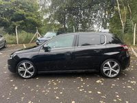 Used Peugeot 308 GT-line 130 HP (95 kW) 2017 Black Hatchback