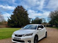 Used Lexus CT200h Sport Line 2012 White Hatchback