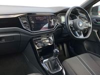 used VW T-Roc HATCHBACK 1.5 TSI EVO Black Edition 5dr ction leather trimmed steering wheel] [Bluetooth telephone and audio connection for compatible devices,Lane assist with warning text instrument cluster,Automatic coming/leaving home lighting functio