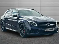 Used Mercedes GLA45 AMG Premium 381 HP (280 kW) 2017 Cavansite blue SUV
