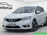 Used Nissan Pulsar Tekna 116 HP (85 kW) 2017 White Hatchback