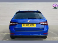 Used Skoda Superb 190 HP (139 kW) 2018 Blue Estate