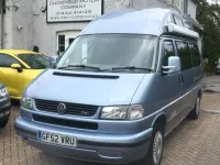Used VW T4 88 HP (64 kW) 2002 Blue Van