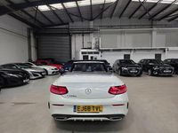 Used Mercedes C220 AMG line 170 HP (125 kW) 2018 White Cabriolet