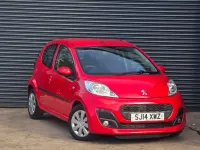 Käytetty Peugeot 107 Active 68 HP (50 kW) 2014 Punainen Viistoperä