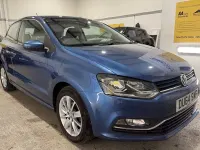 Used VW Polo SE 60 HP (44 kW) 2014 Blue Hatchback