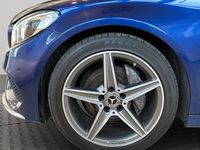 Used Mercedes C220 AMG line 170 HP (125 kW) 2018 Blue Estate