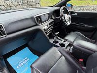 Used Kia Sportage GT-Line S 185 HP (136 kW) 2019 Lunar silver premium metallic SUV