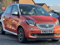 Used Smart ForFour Prime 71 HP (52 kW) 2015 Orange Hatchback