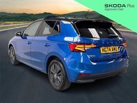 Used Skoda Fabia Colour Edition 85 HP (62 kW) 2025 Race blue metallic black magic pearl effect Hatchback