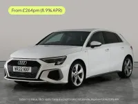 Used Audi A3 Sportback S-Line 110 HP (80 kW) 2022 White Hatchback