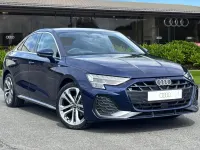 New Audi A3 S-Line 2026 Blue Sedan