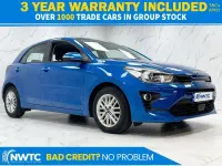 Used Kia Rio 84 HP (61 kW) 2021 Blue Hatchback