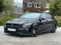 Used Mercedes CLA220 AMG line 177 HP (130 kW) 2018 Black Coupe