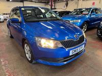 Used Skoda Fabia SE 90 HP (66 kW) 2015 Blue Hatchback