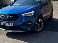 Used Vauxhall Grandland X Sport 130 HP (95 kW) 2018 Blue SUV