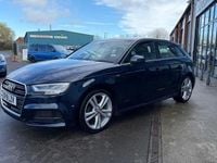 Used Audi A3 Sportback S-Line 2019 Blue Hatchback
