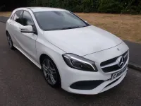 Used Mercedes A200 AMG Line Premium 136 HP (100 kW) 2016 White Hatchback