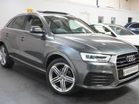 used Audi Q3 2.0 TDI S line Plus SUV 5dr Diesel S Tronic quattro Euro 6 (s/s) (184 ps) +PAN ROOF+FULL LEATHER+SAT NAV+