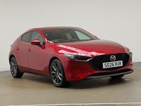 Ny Mazda 3 Exclusive-Line 140 HK (102 kW) 2026 Röd Halvkombi