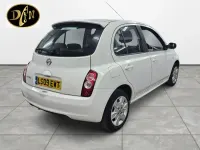 Begagnad Nissan Micra Acenta 79 HK (58 kW) 2009 Vit Halvkombi