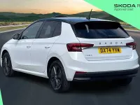 Used Skoda Fabia Design Edition 94 HP (69 kW) 2025 Moon white metallic black magic pearl effect Hatchback