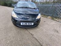 Begagnad Ford Ka Zetec 69 HK (50 kW) 2016 Svart Halvkombi