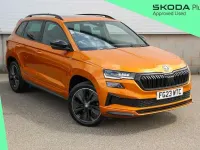 Used Skoda Karoq SportLine 150 HP (110 kW) 2023 Phoenix orange metallic SUV