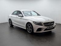 Used Mercedes C300 AMG line 2018 White Sedan