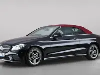 Used Mercedes C220 AMG line 194 HP (142 kW) 2019 Black Cabriolet